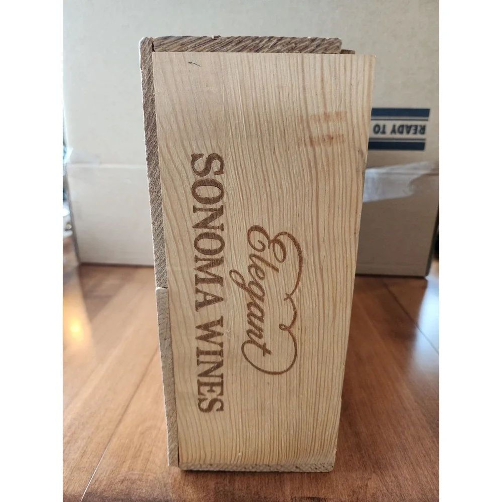 EMPTY Wine Box Original Wood Case